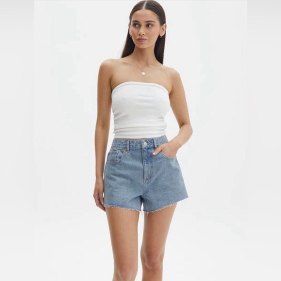 Glassons Mid Rise A-Line Denim Shorts NWT - Picture 1 of 2